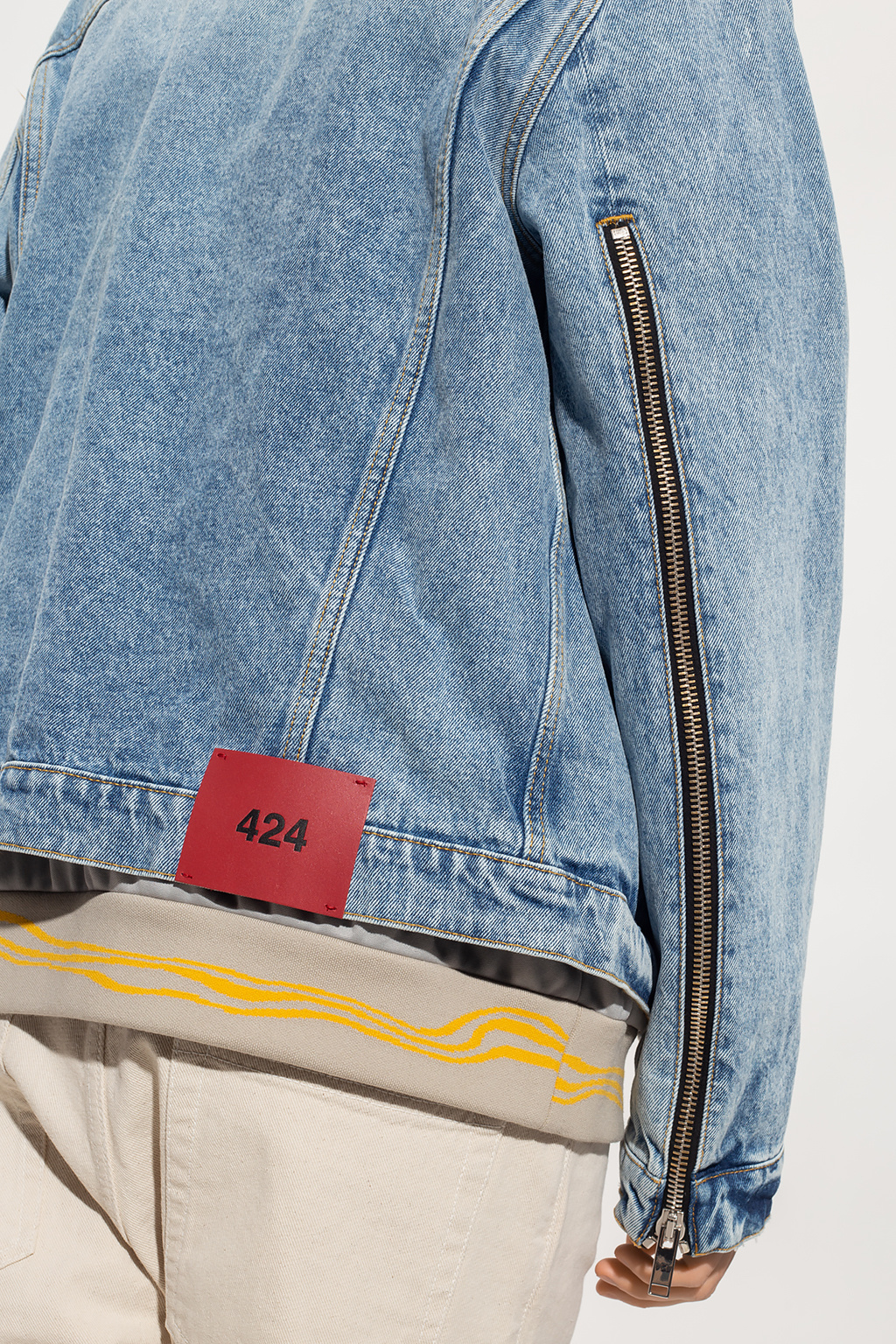 424 black denim jacket sale